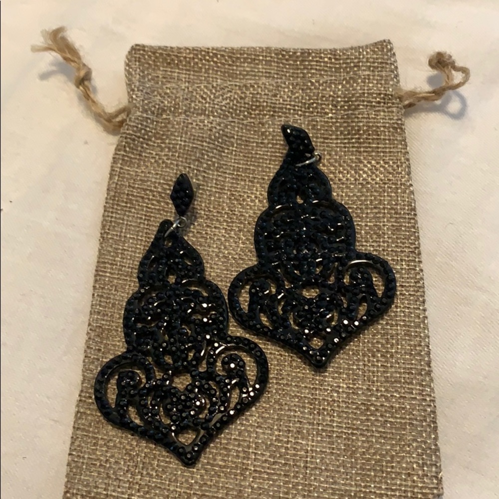 Black Diamond Earrings